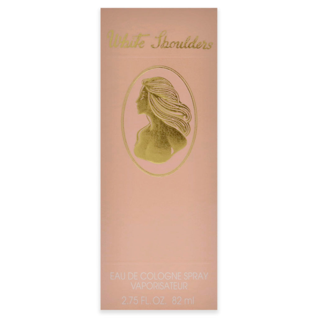 White Shoulders signature feminine fragrance by Evyan premium box display