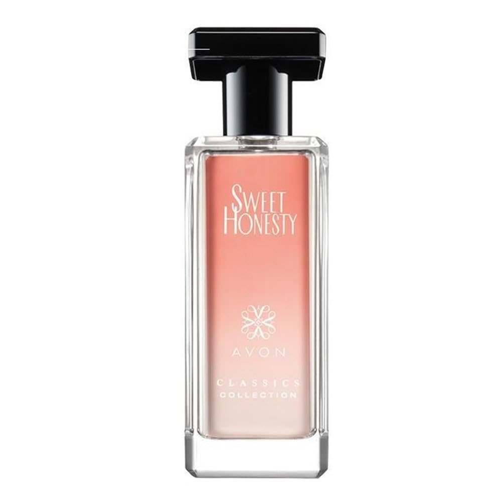 Authentic imported USA beauty product Avon Sweet Honesty liquid perfume spray close up