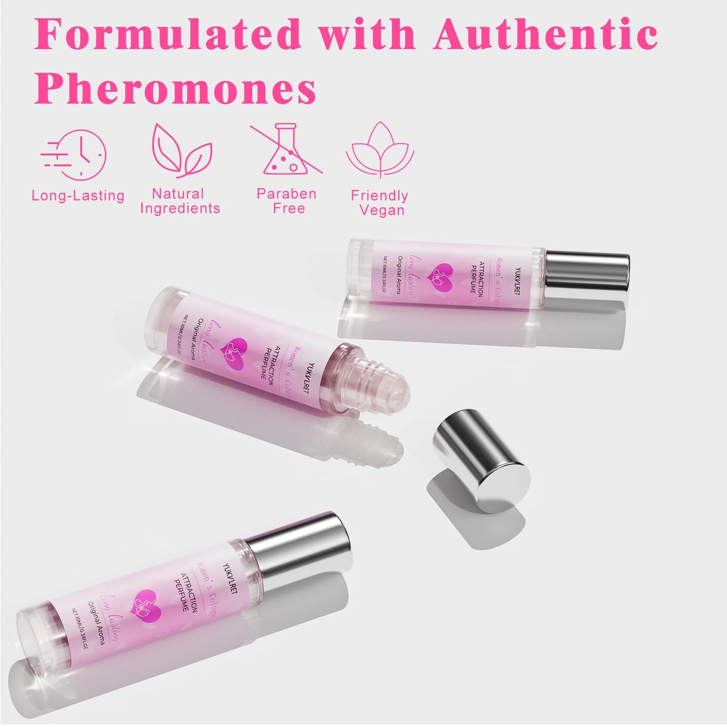 Nlieopda attraction perfume oil roll-on applicator close up view