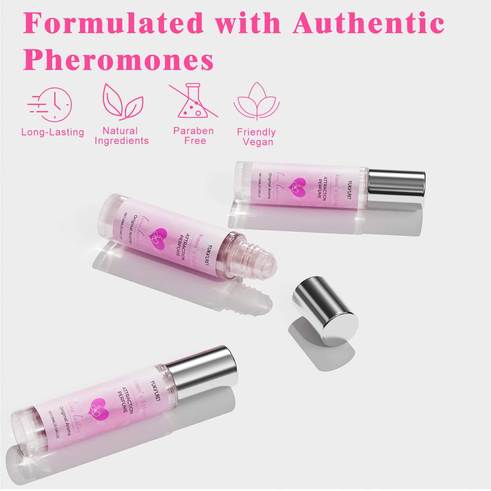 Nlieopda attraction perfume oil roll-on applicator close up view
