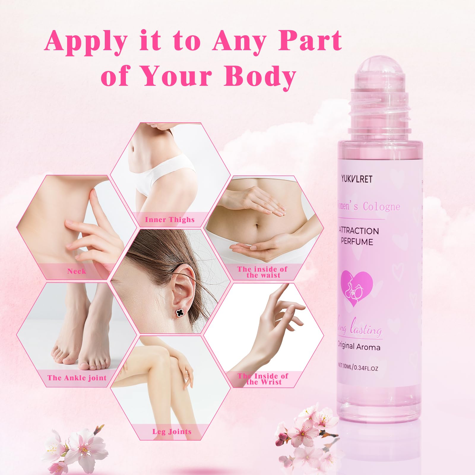 Nlieopda pheromone fragrance portable bottle showing liquid consistency