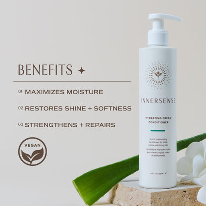 Innersense clean haircare hydrating conditioner texture display