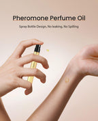 Side angle of the authentic PUREAMOR vanilla cream luxury skin scent bottle.