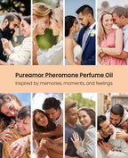 Travel friendly PUREAMOR gourmand vanilla perfume oil bottle ideal for handbags.