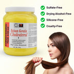 Moda hair treatment cream open jar texture view