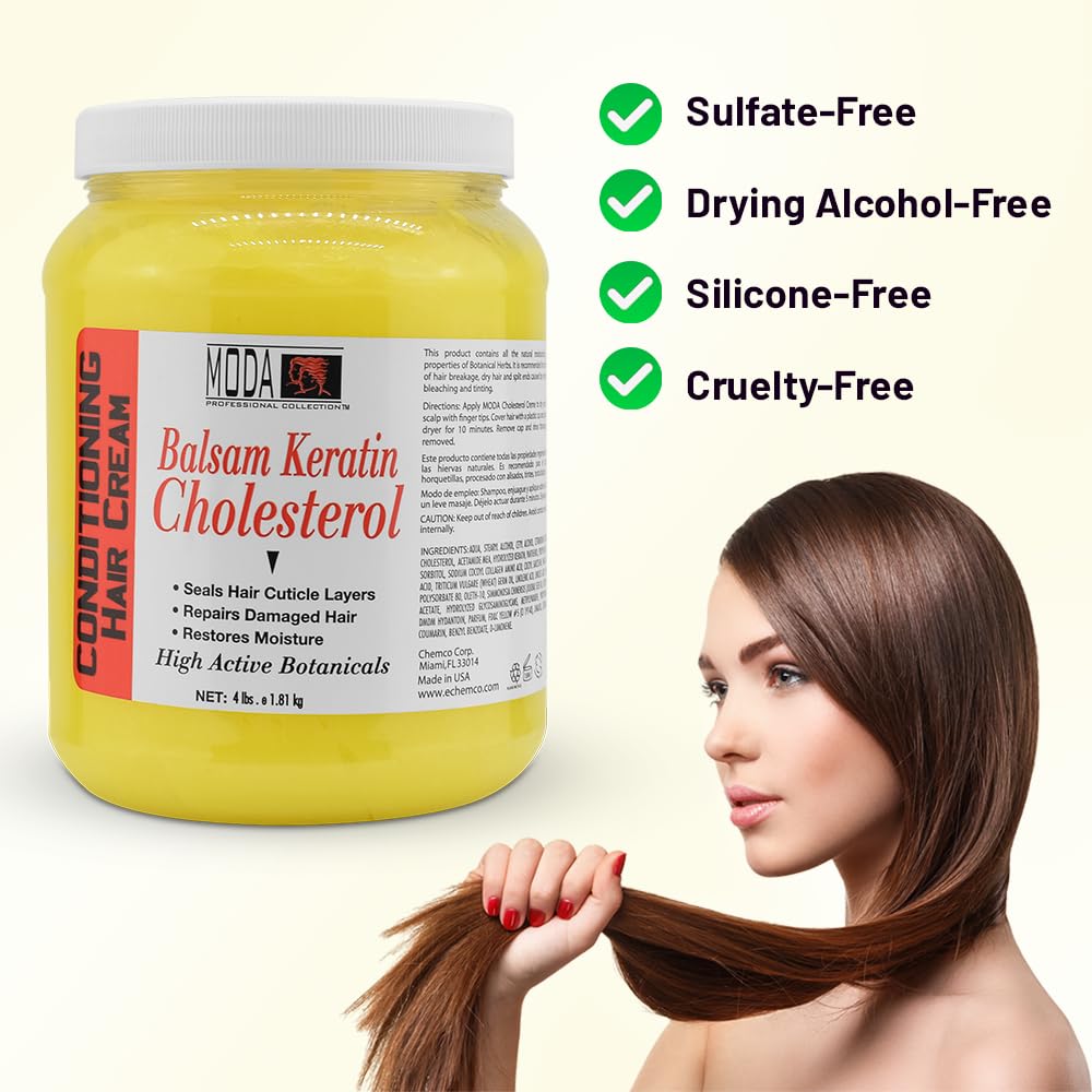 Moda hair treatment cream open jar texture view