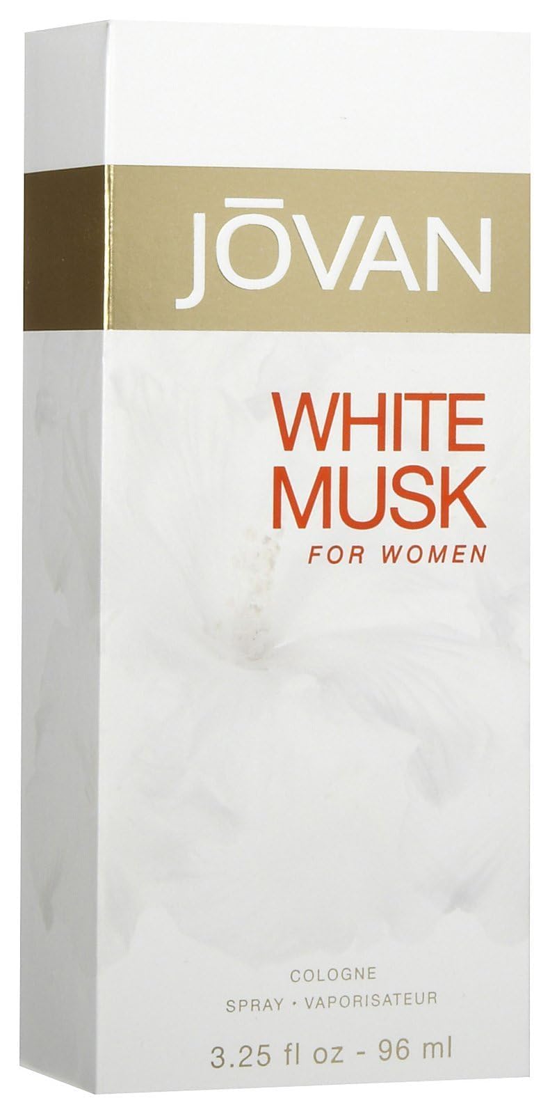 Authentic USA imported Jovan White Musk 3.25 Ounce fragrance bottle packaging