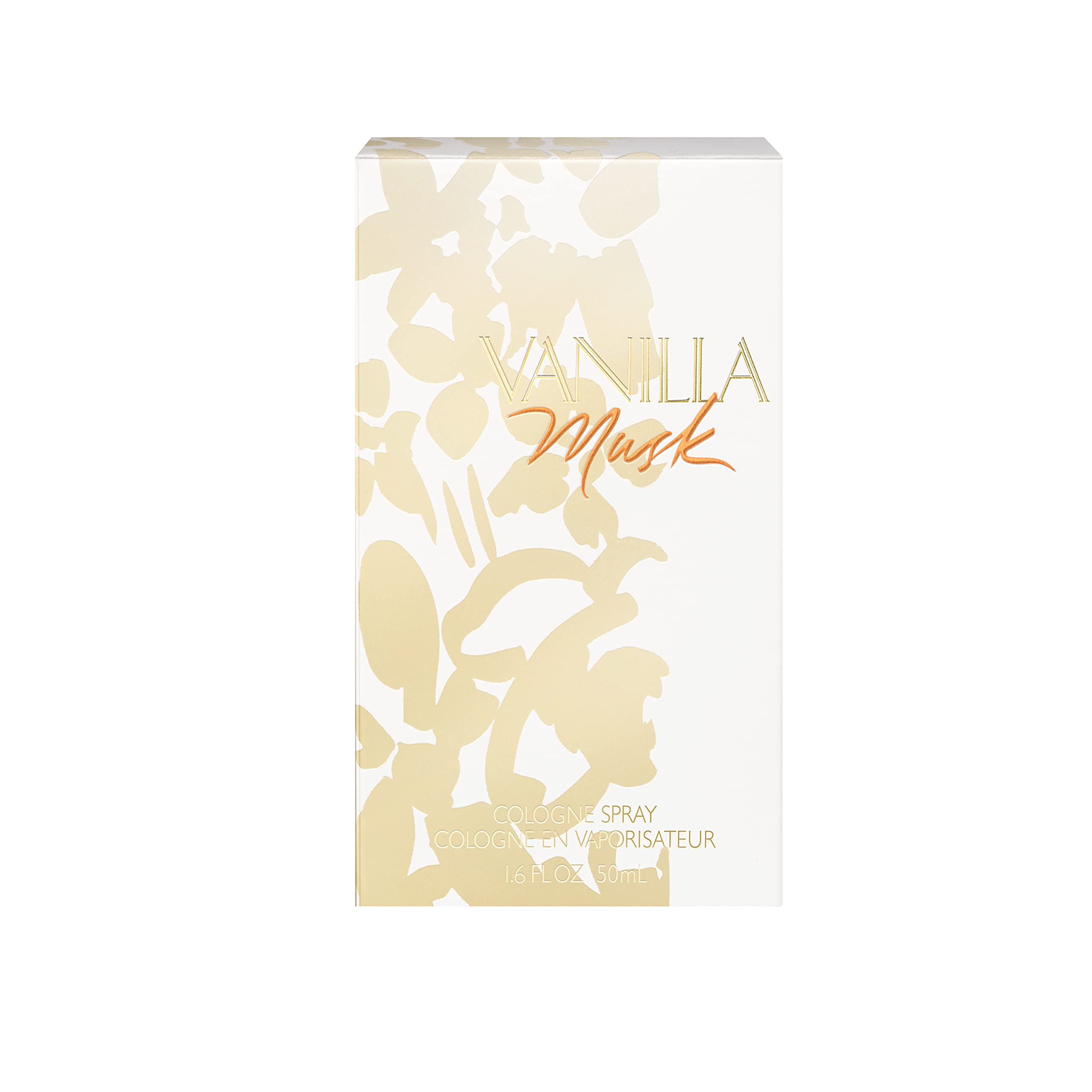 Coty Vanilla Musk 1.6 Fluid Ounce perfume bottle with cap removed