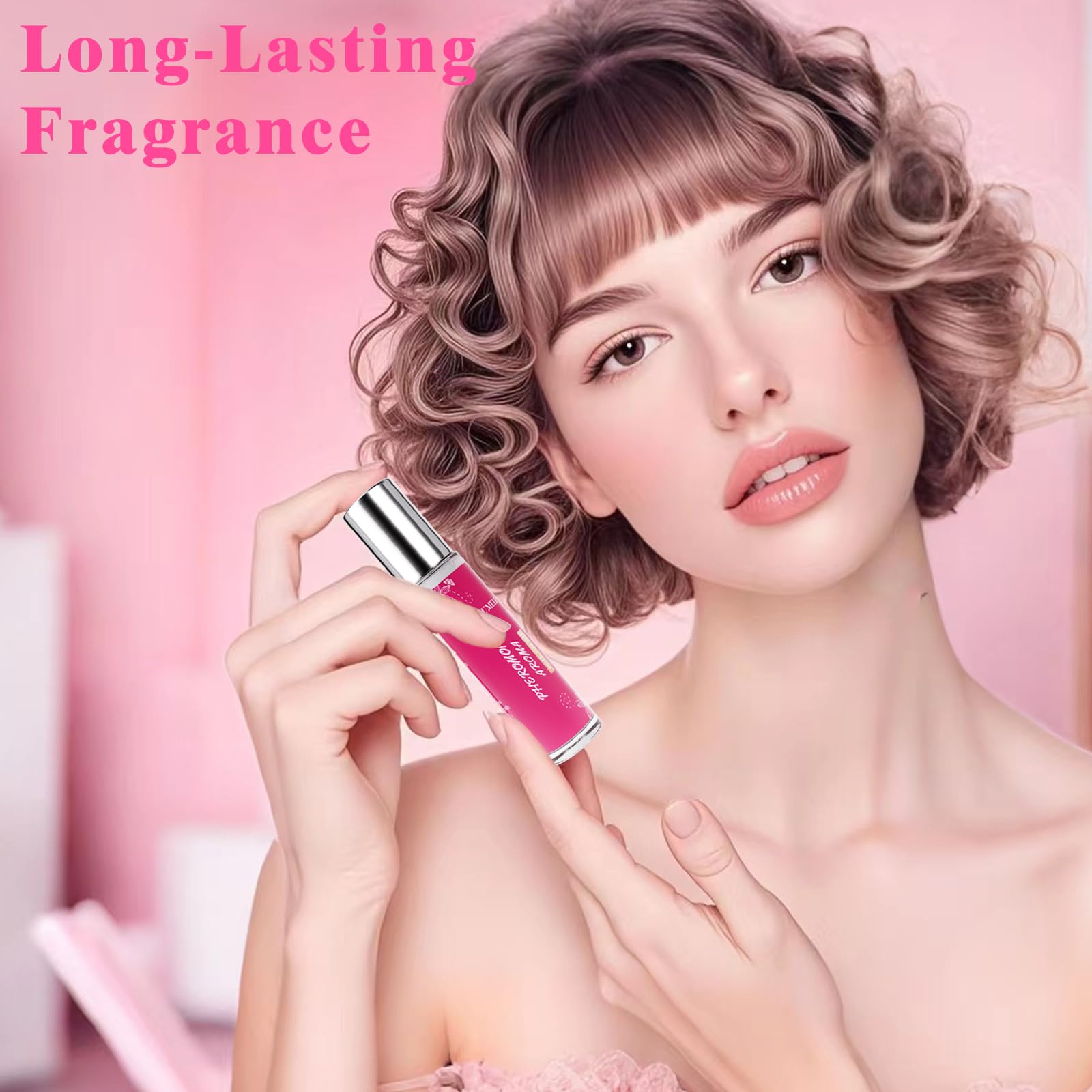 Fruity pheromone perfume for her premium packaging display