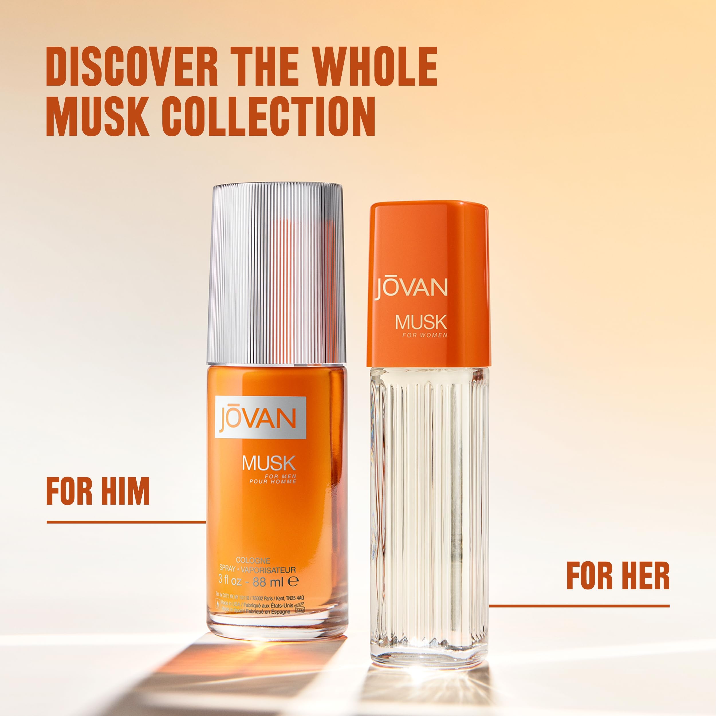 Premium Jovan Musk everyday perfume spray for women displaying the clean spray mechanism.