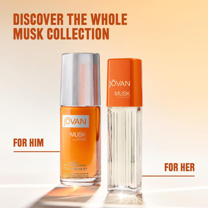 Premium Jovan Musk everyday perfume spray for women displaying the clean spray mechanism.