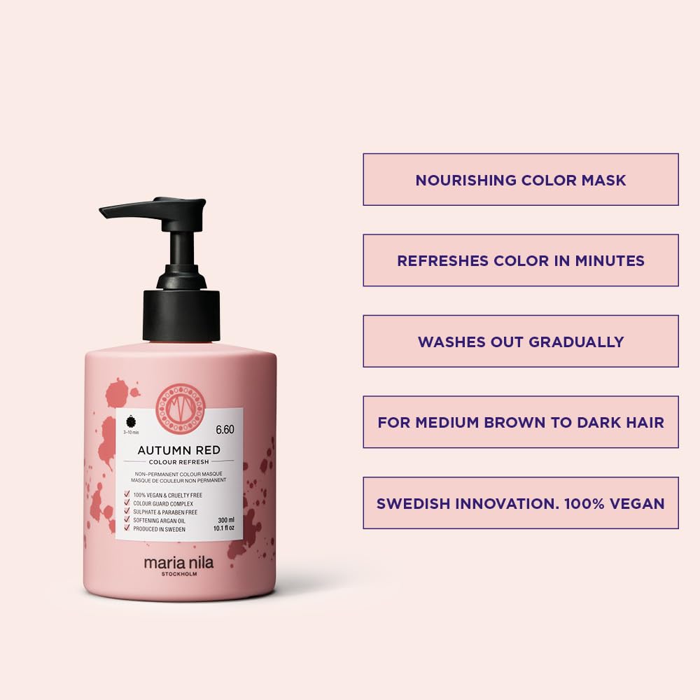Maria Nila Colour Refresh back label ingredient details