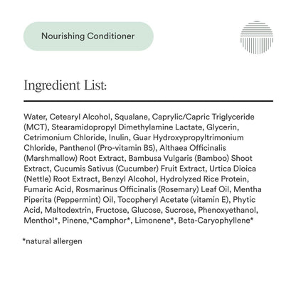 Dermazen hydrating hair care conditioner back label with usage instructions