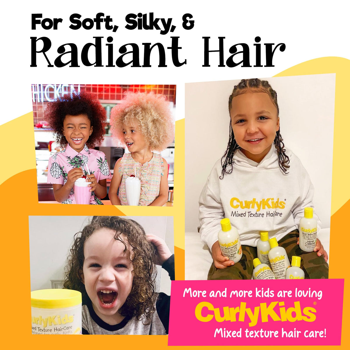 CurlyKids nourishing hair conditioner back label view