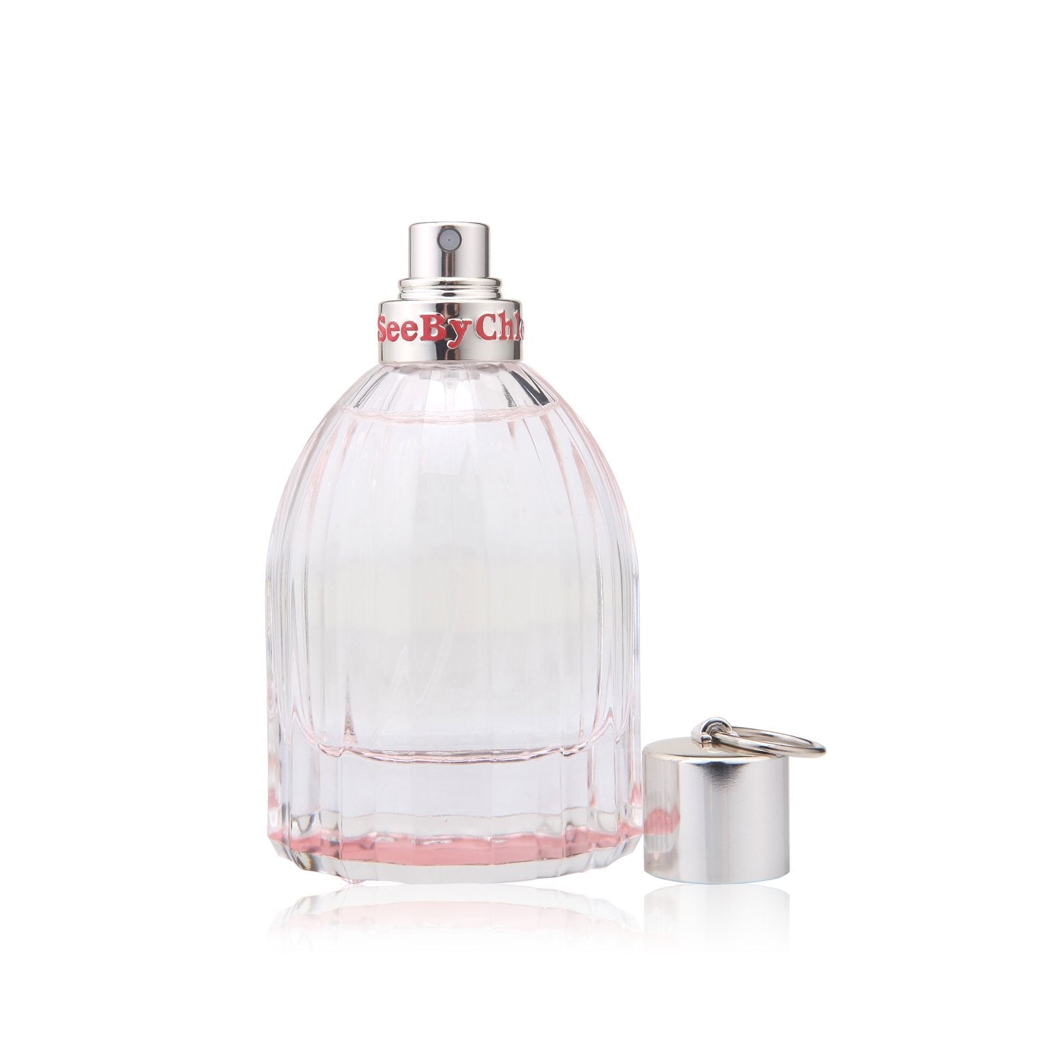 Authentic Chloe See By Chloe Eau Fraiche EDT Spray packaging box alongside the glass perfume flakon