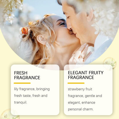 Travel size 50ml fresh lily fragrance spray for pulse point application