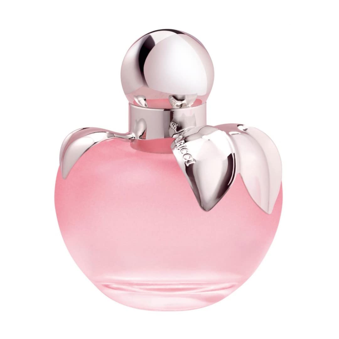 Pink apple shaped bottle of Nina Ricci luxury women perfume