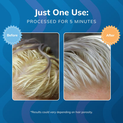 Fanola professional blue hair mask packaging showing bottle cap detail and fluid ounce measurements