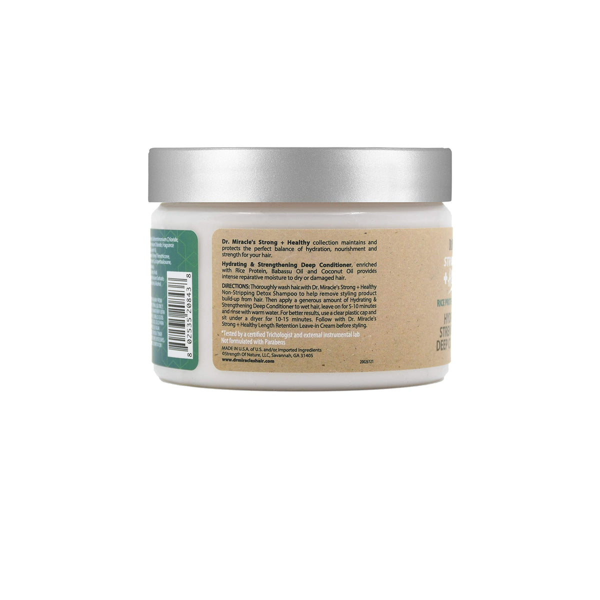 Dr. Miracle's hair masque texture and rich cream display
