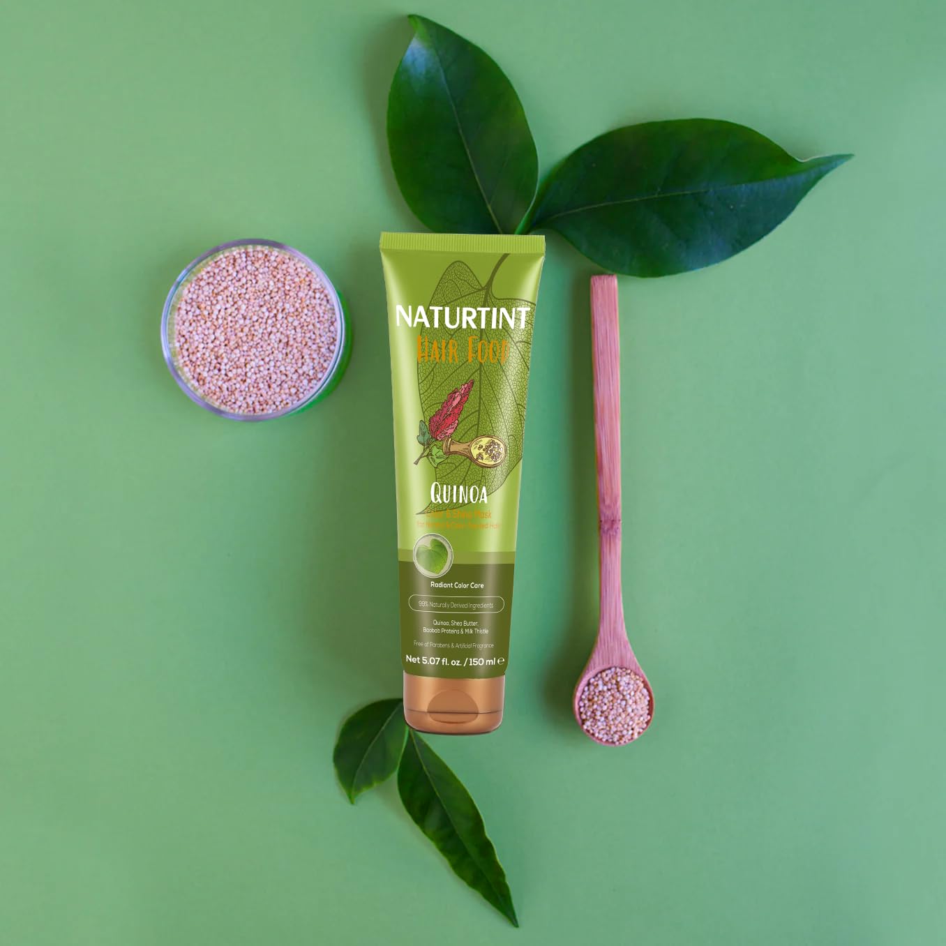 Naturtint color and shine hair treatment application for dry hair textures
