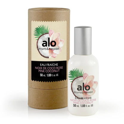Cucina Pink Coconut Eau Fraiche light and airy warm weather body spray packaging