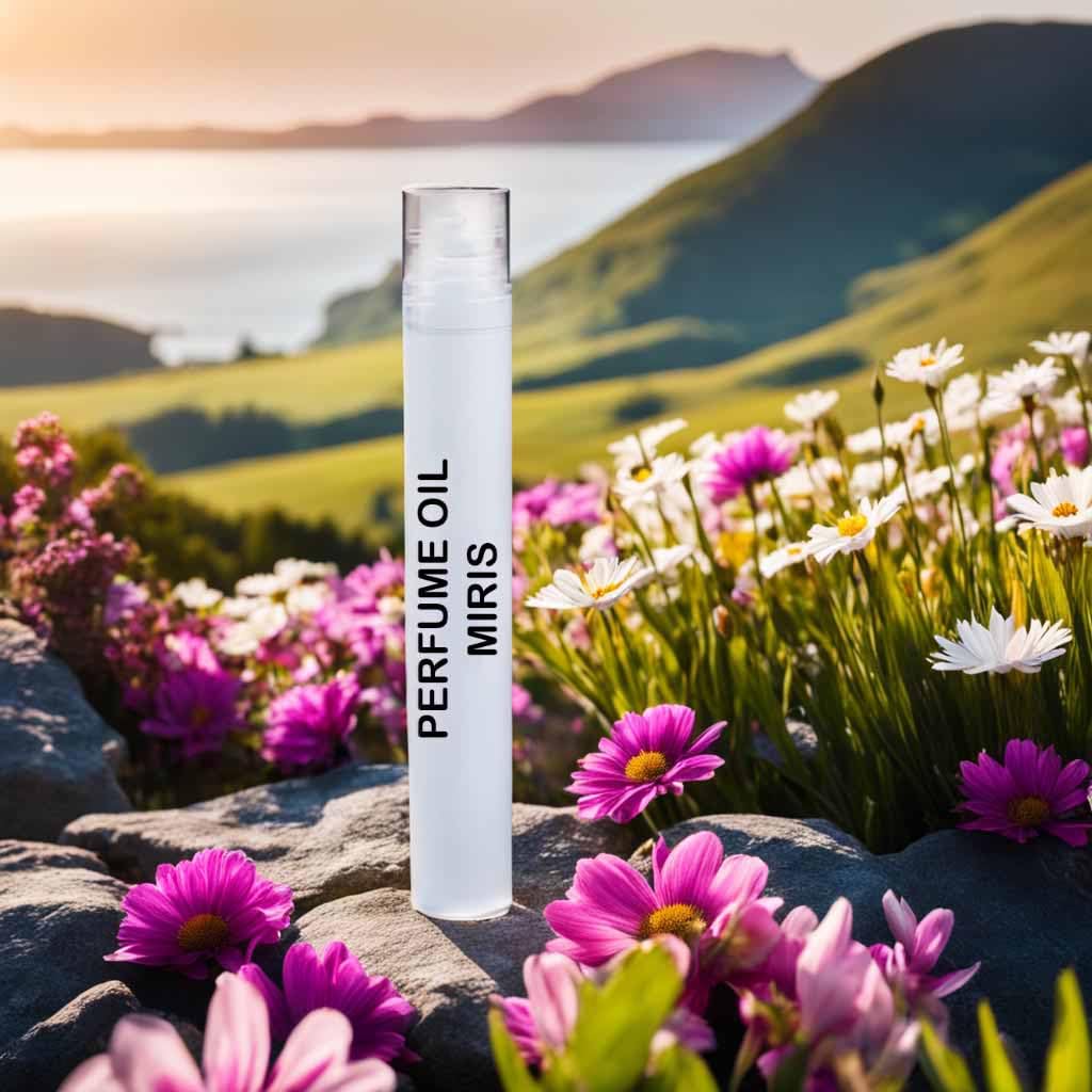 Close up of the rollerball applicator on the MIRIS women fragrance bottle.