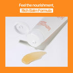 Lifestyle image of the Korean hair treatment bottle placed in a bathroom setting.