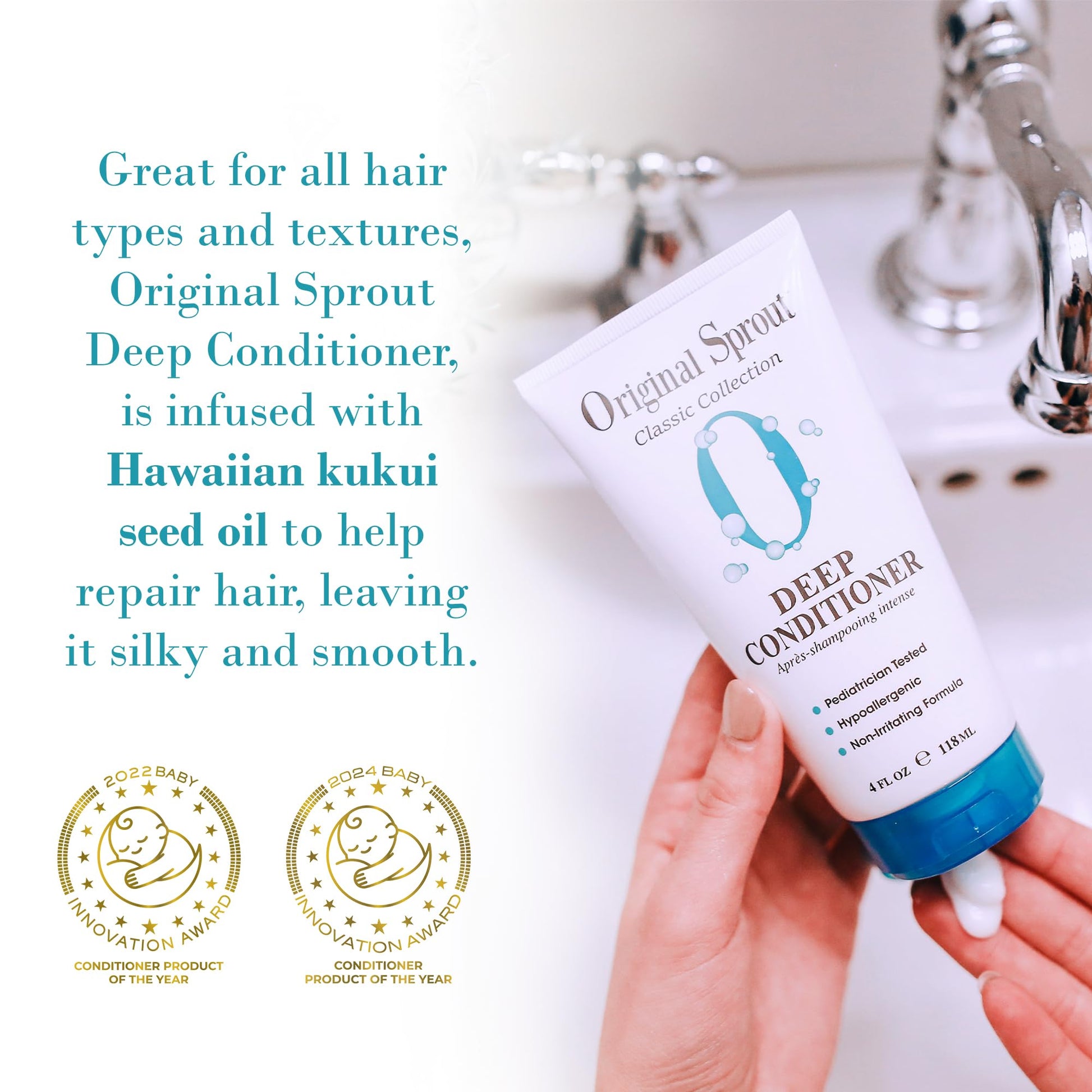 Original Sprout intense hair repair treatment bottle showcasing the authentic imported packaging.