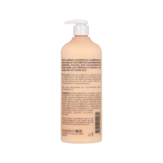 Hairitage SOS Deep Conditioner with safflower oil back label showing ingredients and directions