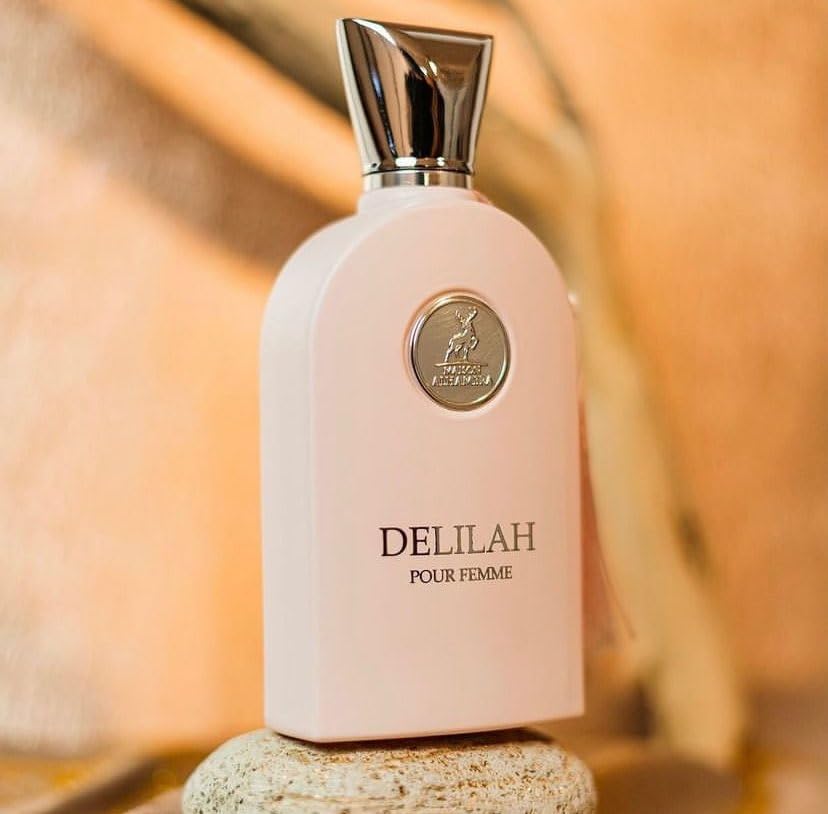 Maison Alhambra floral fragrance spray for women showing product dimensions and luxury bottle finish.