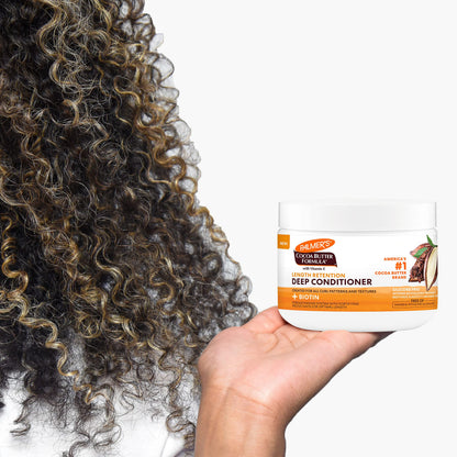 Authentic USA imported Palmer's curly hair mask texture close up.