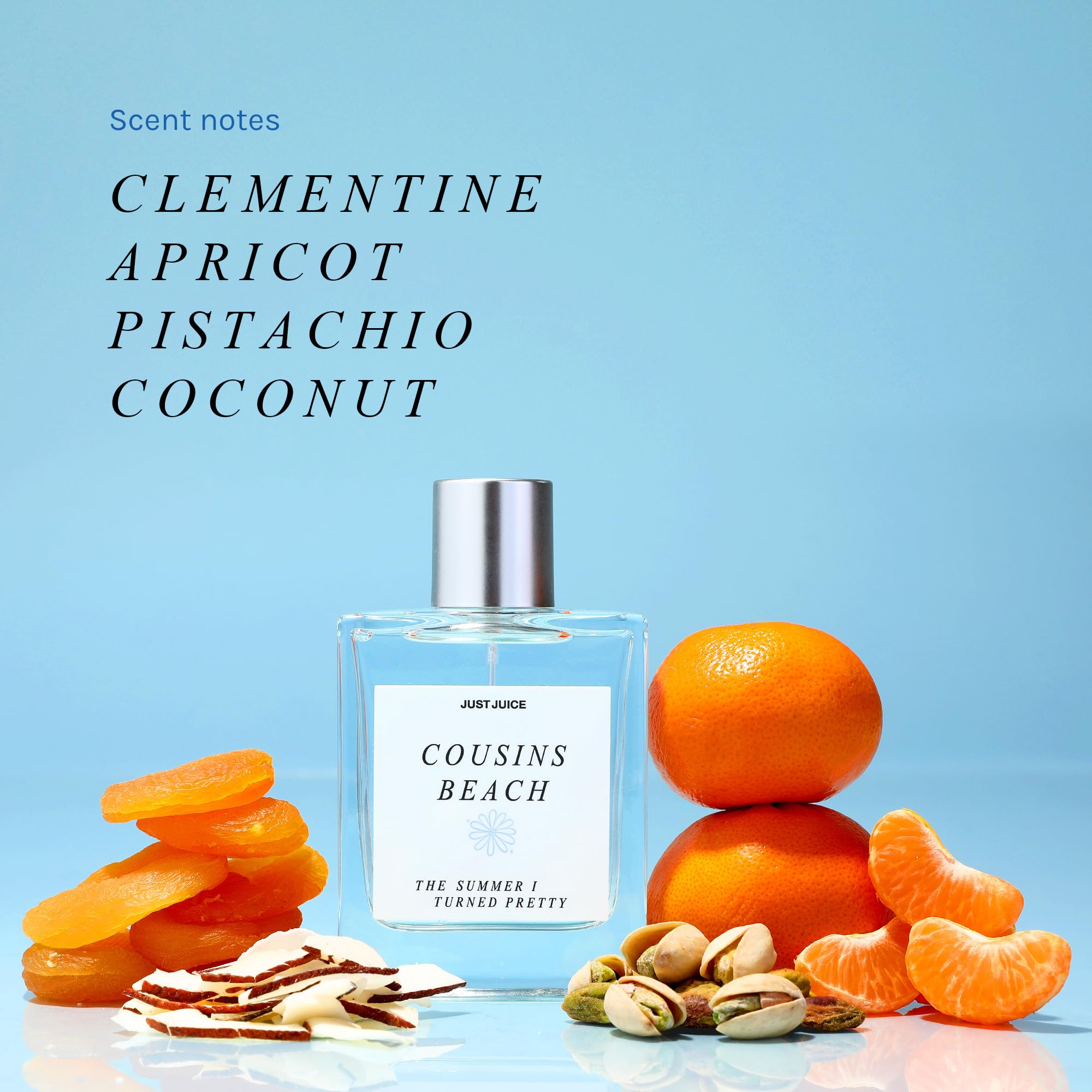 Coconut and vanilla imported travel perfume glass bottle
