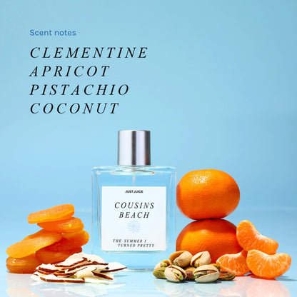 Coconut and vanilla imported travel perfume glass bottle