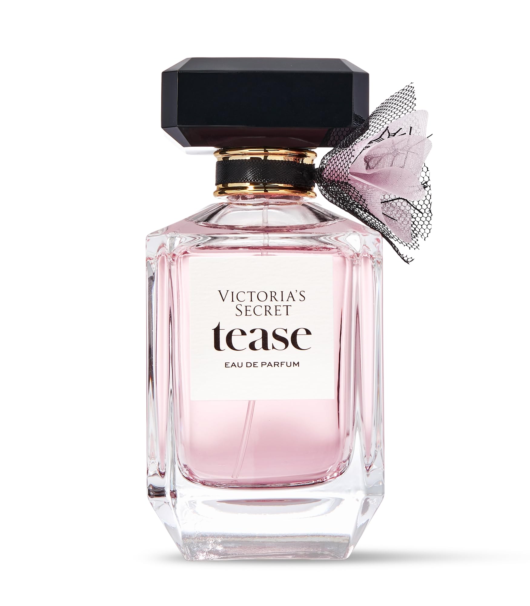 Victoria's Secret Tease long lasting perfume for women showcasing the black atomizing spray cap.