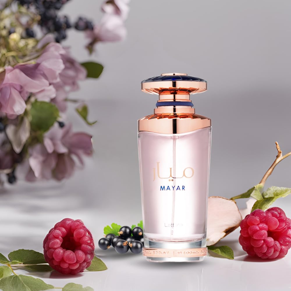 Imported Lattafa Mayar for Women long lasting floral fruity perfume presentation