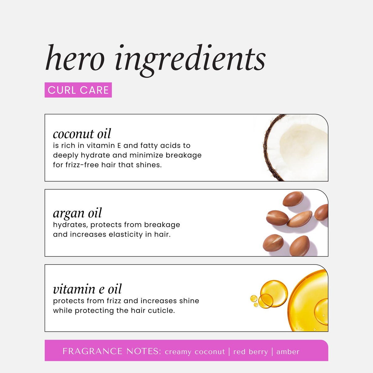 Close-up of the Hask Curl Care branding and key natural oils highlight.