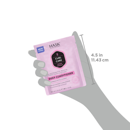 HASK moisturizing hair treatment for curly hair method compliance