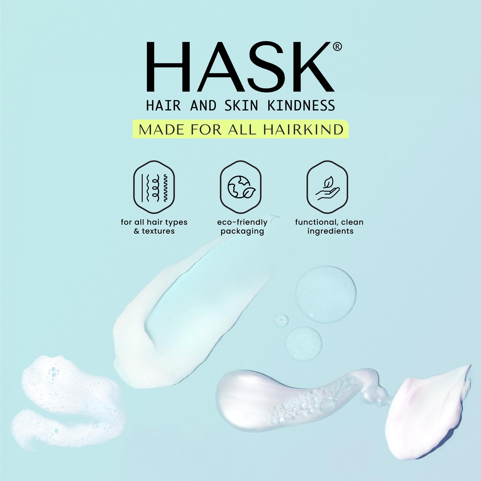 HASK imported USA beauty hair care individual sachet presentation