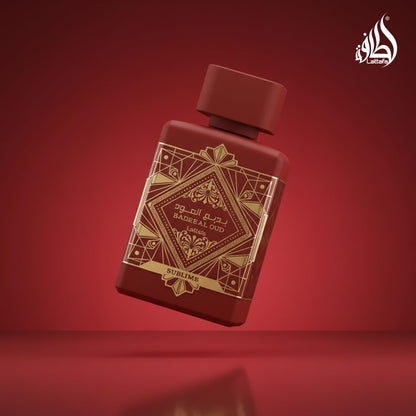 Authentic Dubai imported Eau de Parfum outer box showcasing the official product seal.