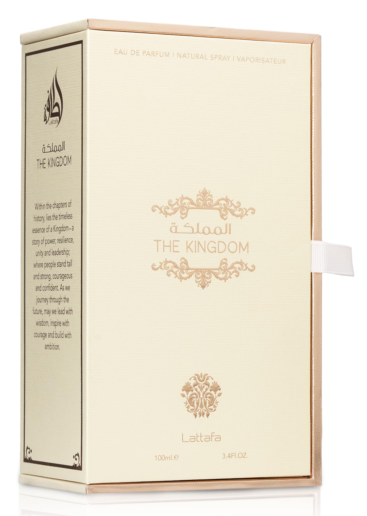 Lattafa The Kingdom luxury women fragrance packaging box