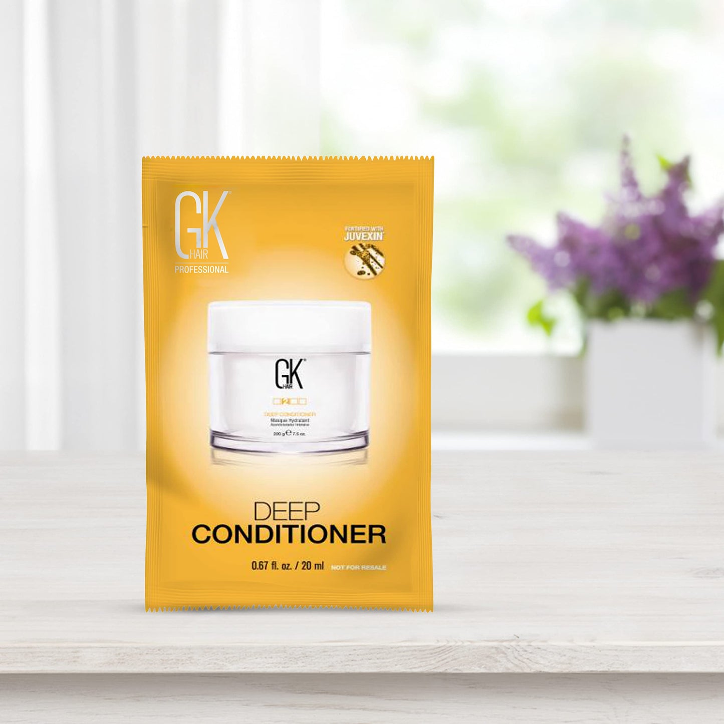 GK HAIR imported travel size hair mask packets for professional smoothing results