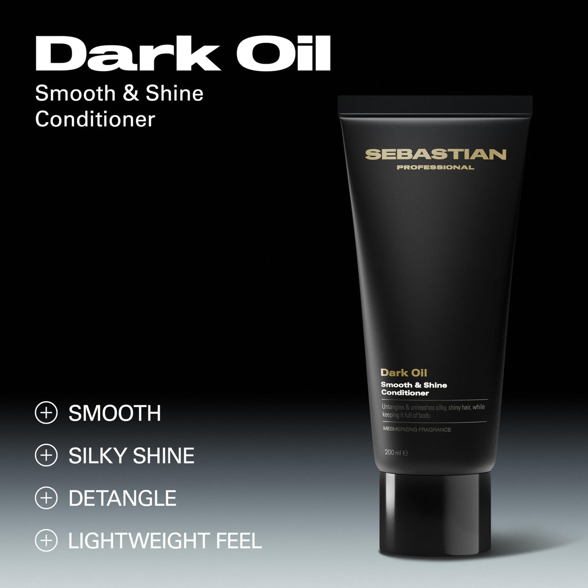 Professional Sebastian dark oil lightweight conditioner pump dispenser closeup