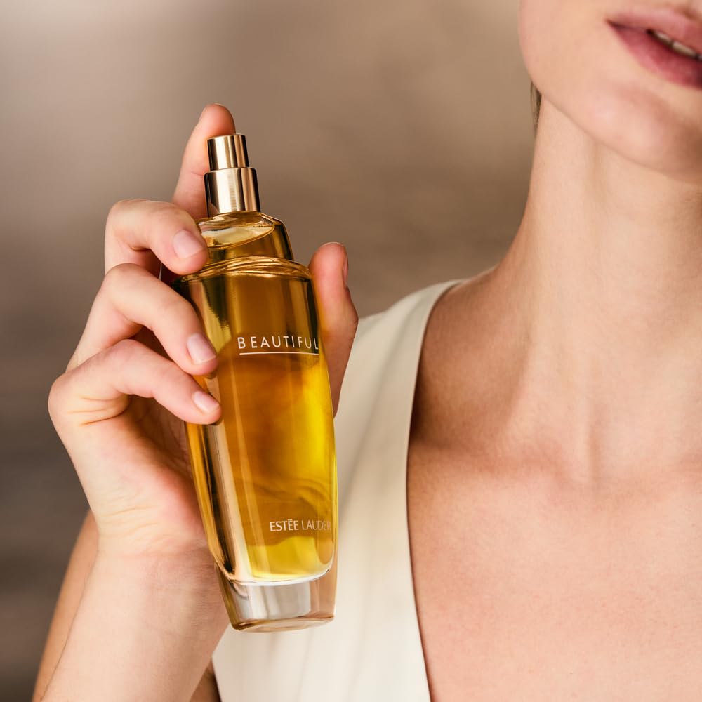 Authentic Estée Lauder Beautiful spray nozzle close up highlighting precision mist application