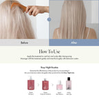 ANILLO Rosy Night Hair Ampoule Treatment ingredient highlight graphic