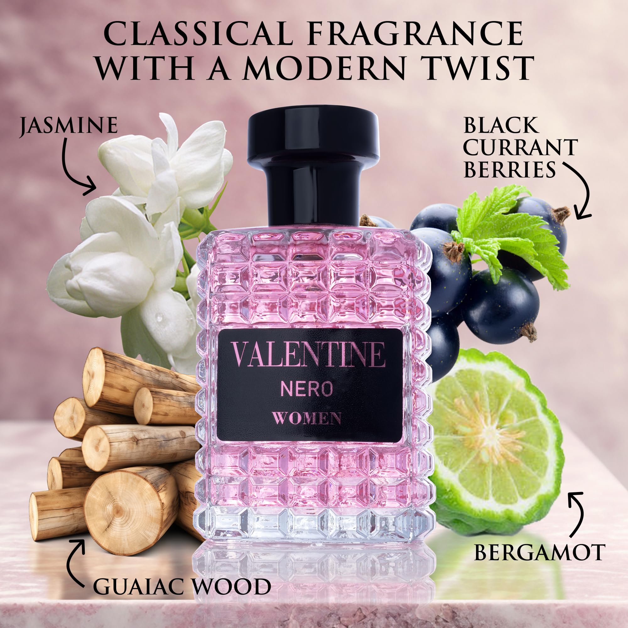 Urban Collection Valentine Nero women perfume premium packaging paper box view