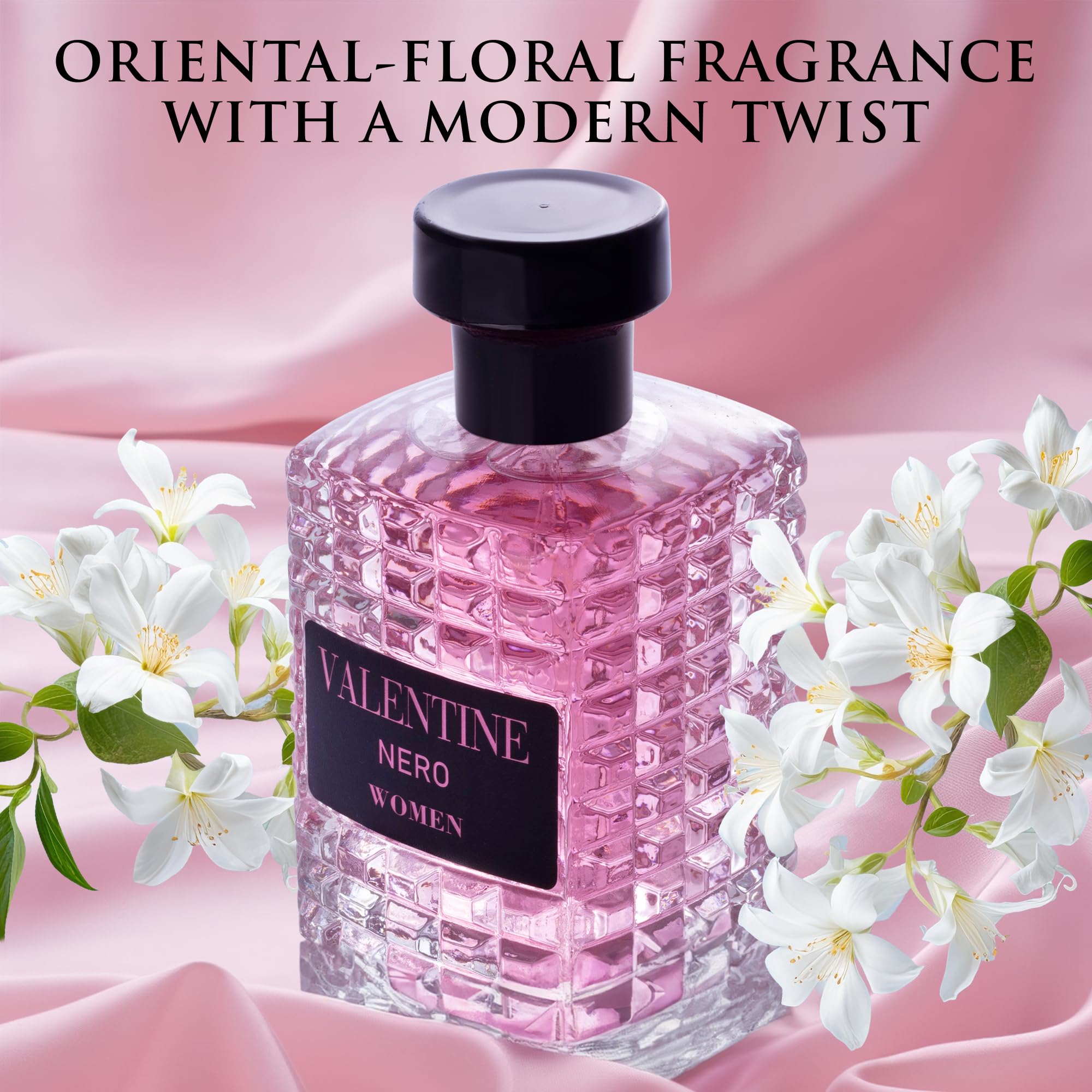 Urban Collection Valentine Nero amber floral fragrance bottle with cap off