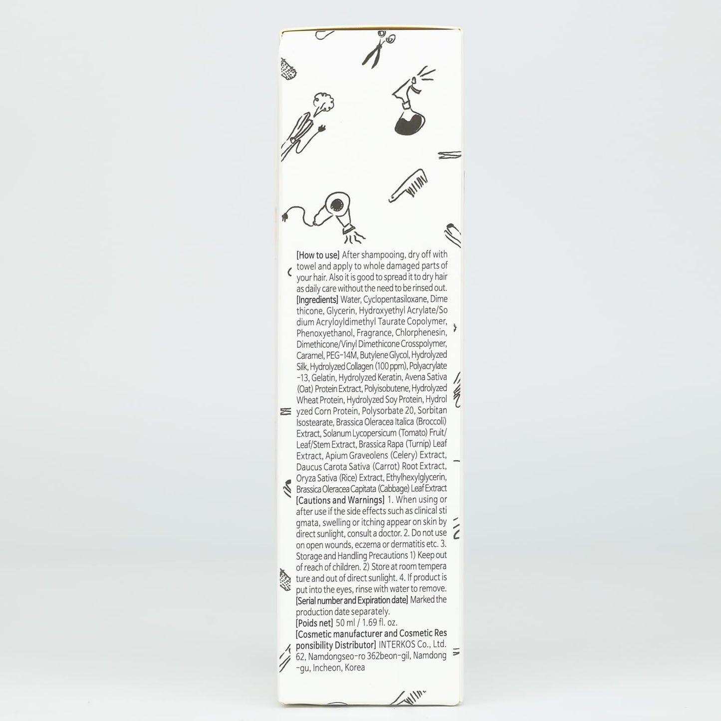 Elizavecca CER-100 fifty milliliters tube standing upright illustrating authentic packaging details