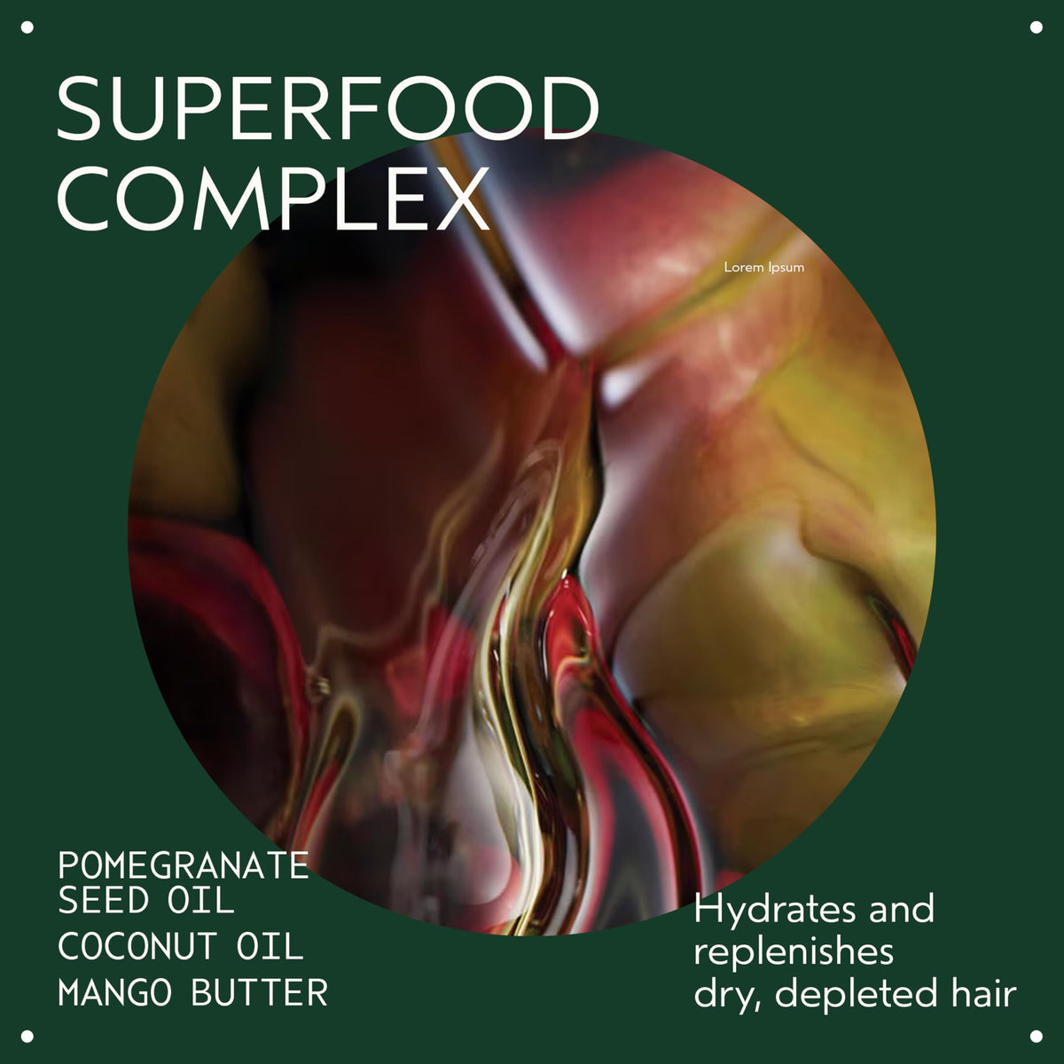 Aveda Nutriplenish hair care product back label with ingredient details