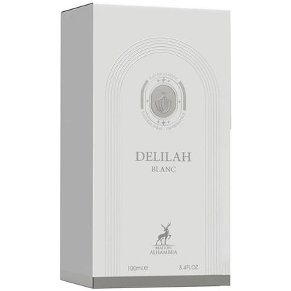 Authentic Maison Alhambra Delilah Blanc premium white perfume bottle