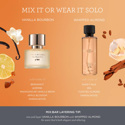 MIX:BAR 1.7 Ounce amber glass luxury perfume bottle